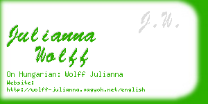 julianna wolff business card